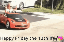 Happy Friday The 13Th Cool Kid Drifting GIF