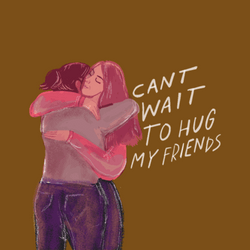 Happy Friendship Day Girls Emotionally Hugging GIF