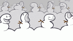 Happy Frozen Snowman GIF