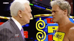 Happy Gilmore Bob Barker And Chris Jericho Face To Face GIF