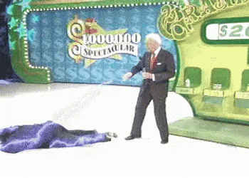 Happy Gilmore Bob Barker Electrifying Contestant GIF