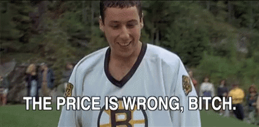 Happy Gilmore Bob Barker Giving Wrong Price GIF