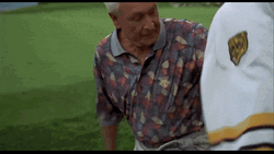 Happy Gilmore Bob Barker Stomach Punch Adam Sandler GIF