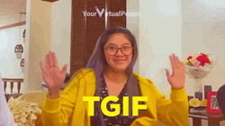 Happy Girl Dancing Thank God Its Friday Meme GIF