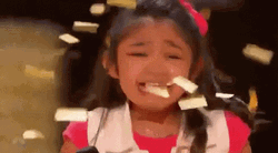 Happy Girl Overwhelmed On Americas Got Talent GIF