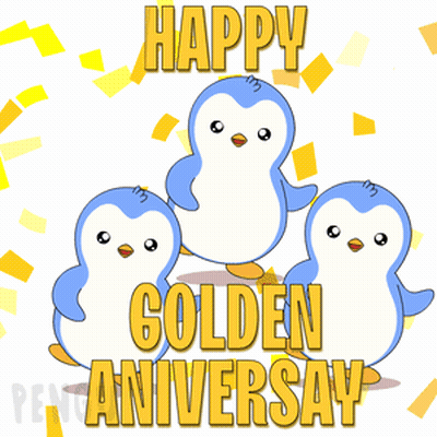 Happy Golden Anniversary Penguins GIF