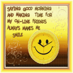 Yellow Clock Happy Good Morning GIF | GIFDB.com