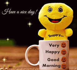 Happy Good Morning Emoji Plushie GIF