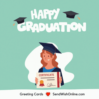 Happy Graduation Greeting Card GIF