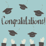 Happy Graduation Hats Off Congrats GIF