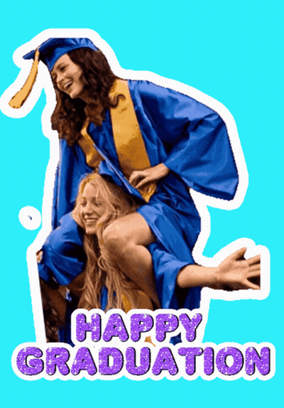Happy Graduation Two Girls GIF