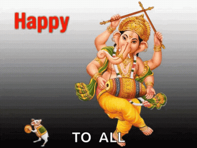 Happy Greeting Card With Deity GIF