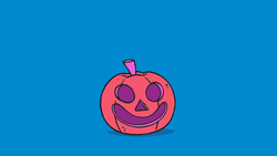 Happy Halloween Cat Chasing Mouse GIF