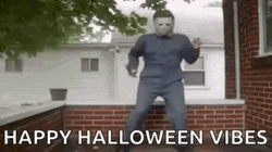Happy Halloween Funny Michael Myers Dancing GIF