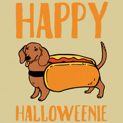 Happy Halloween Hot Dog Weenie GIF