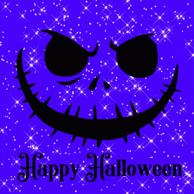 Happy Halloween Nightmare Before Christmas Card GIF