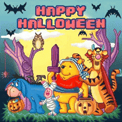 Happy Halloween Winnie The Pooh GIF