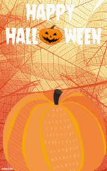 Happy Halloween Witch Jack O' Lantern GIF