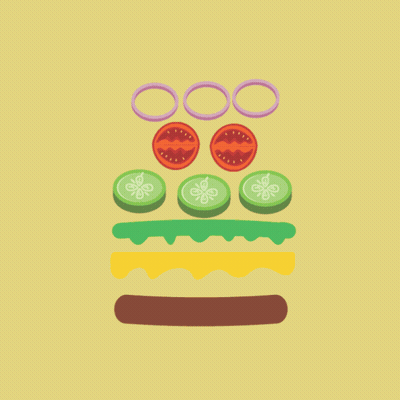 Happy Hamburger Day Illustration GIF