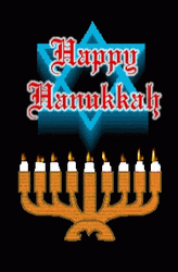 Happy Hanukkah Candle Lighting Rituals GIF