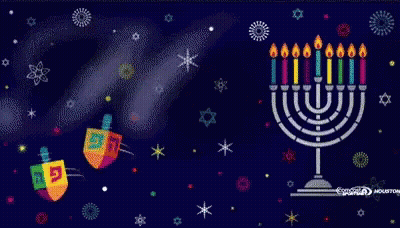 Happy Hanukkah Card with Menorah
