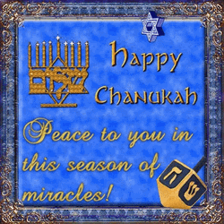 Happy Hanukkah Peace To You Greeting GIF