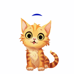 Happy Happy Happy Cat Rainbow Animation GIF