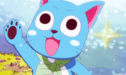 Happy Happy Happy Cute Cat Fairy Tail GIF