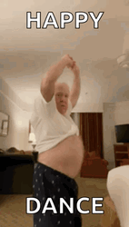 Happy Happy Happy Meme Dancing Old Man GIF