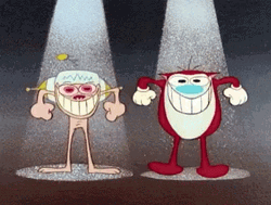 Happy Happy Joy Joy Ren And Stimpy Dancing GIF
