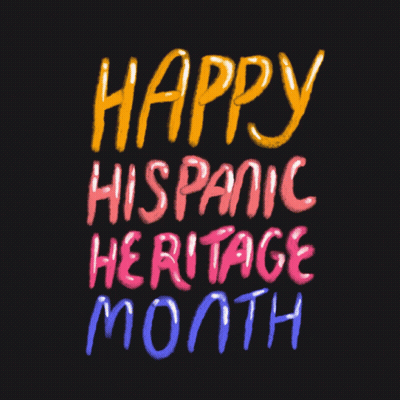 Happy Hispanic Heritage Month Sign GIF