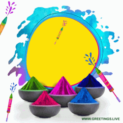 Happy Holi Colorful Design GIF