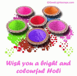 Happy Holi Colorful Foods Greeting GIF