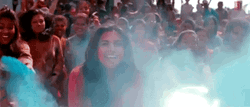 Happy Holi Throwing Blue Powder GIF
