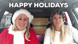 Happy Holiday A Ladies Drinking Inside Car GIF