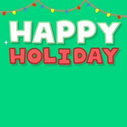 Happy Holiday Happy Pet Sliding GIF