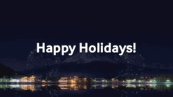 Happy Holidays Fireworks GIF