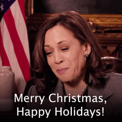 Happy Holidays Kamala Harris GIF