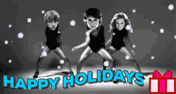 Happy Holidays Meme Harry Potter Dancing GIF
