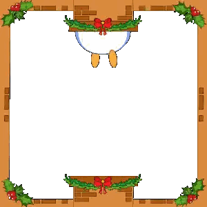 Happy Holidays Penguin Card Sticker