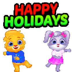 Happy Holidays Seasons Greetings Sticker GIF