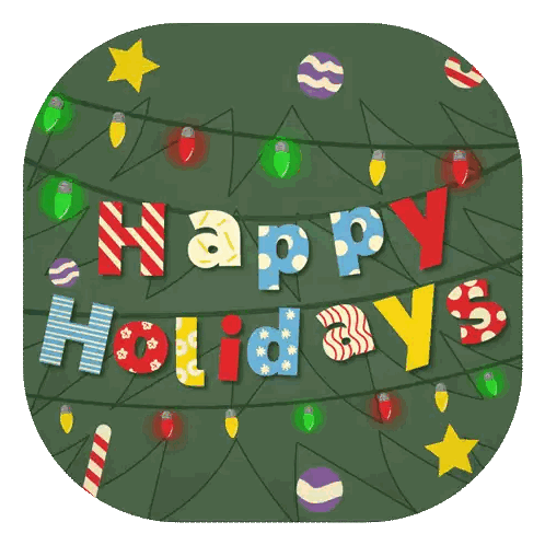 Happy Holidays Sign Sticker
