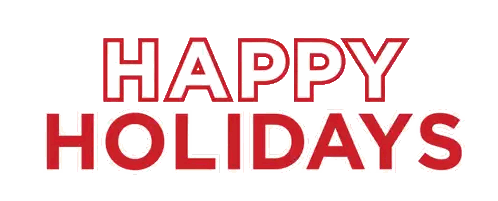 Happy Holidays Sign Sticker