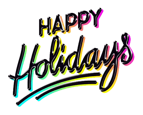 Happy Holidays Sign Sticker