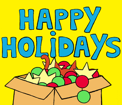 Happy Holidays Simon Rabbit GIF