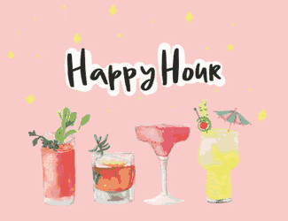 Happy Hour Drinks GIF
