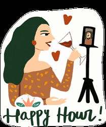 Happy Hour Video Call GIF