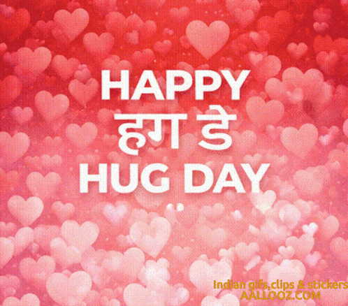 Happy Hug Day Poster GIF