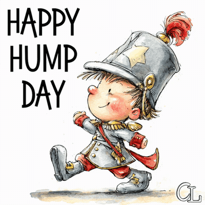 Happy Hump Day Card With Cartoon Character GIF