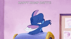 Happy Hump Day Stich Funny Dance GIF